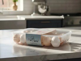 Huevera organizadora con tapa 18 huevos